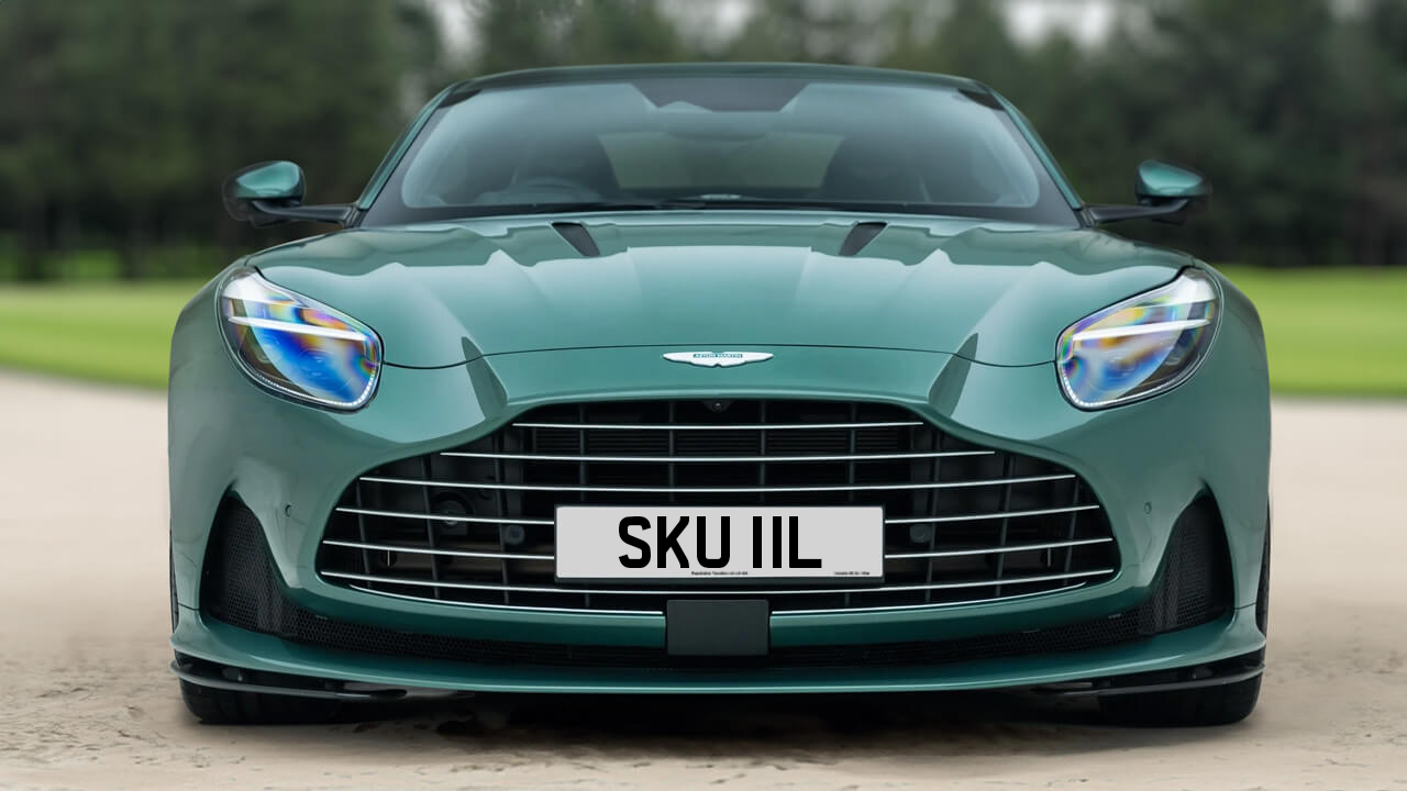 Car displaying the registration mark SKU 11L